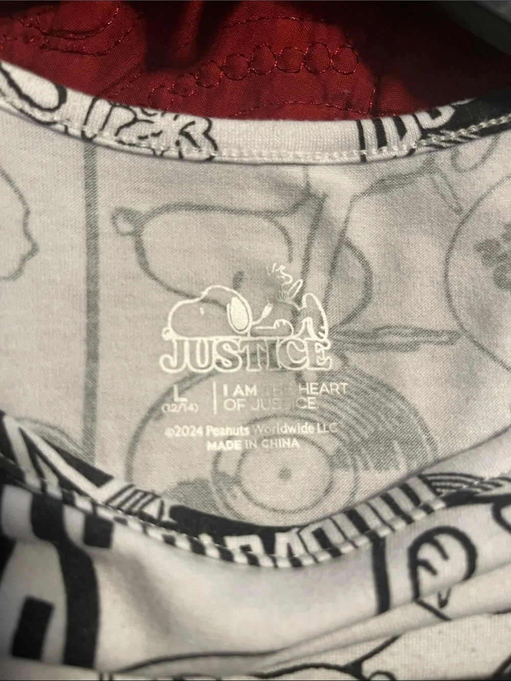 Justice snoopy jumper